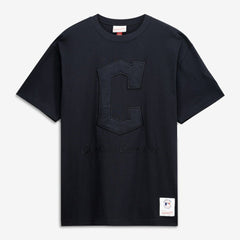 Black Cleveland Guardians Mitchell & Ness Cooperstown Collection Phantom T-Shirt