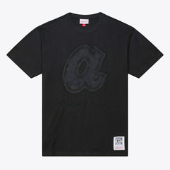 Black Atlanta Braves Mitchell & Ness Cooperstown Collection Phantom T-Shirt