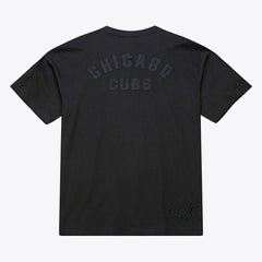 Black Chicago Cubs Mitchell & Ness Cooperstown Collection Phantom T-Shirt