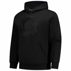 Black Chicago Cubs Mitchell & Ness Phantom Fleece Hoodie