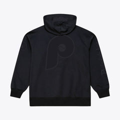 Black Philadelphia Phillies Mitchell & Ness Phantom Fleece Hoodie