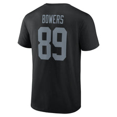 Brock Bowers Icon Name & Number T-Shirt - Las Vegas Raiders T-shirts