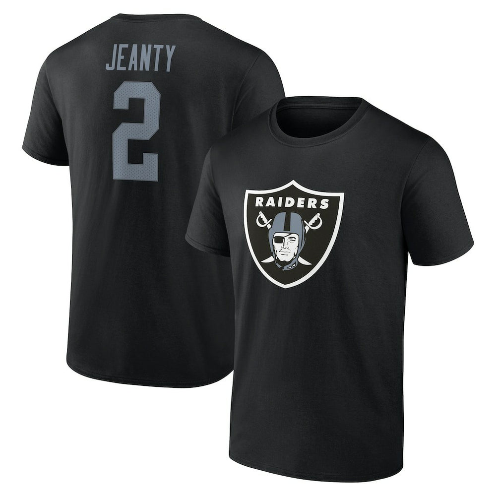 Ashton Jeanty Icon Name & Number T-Shirt - Las Vegas Raiders T-shirts