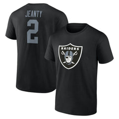 Ashton Jeanty Icon Name & Number T-Shirt - Las Vegas Raiders T-shirts