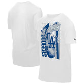White Los Angeles Dodgers New Era Big Graphic Domestic T-Shirt