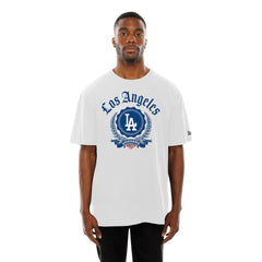 White Los Angeles Dodgers New Era Fleur Domestic T-Shirt