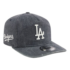 Navy Heather Los Angeles Dodgers New Era Throwback Denim Classic 19TWENTY Adjustable Hat