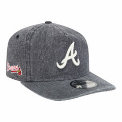 Navy Heather Atlanta Braves New Era Denim Classic 19TWENTY Adjustable Hat