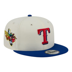 Cream/Royal Texas Rangers New Era Localized 9FIFTY Snapback Hat