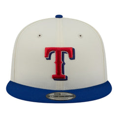 Cream/Royal Texas Rangers New Era Localized 9FIFTY Snapback Hat