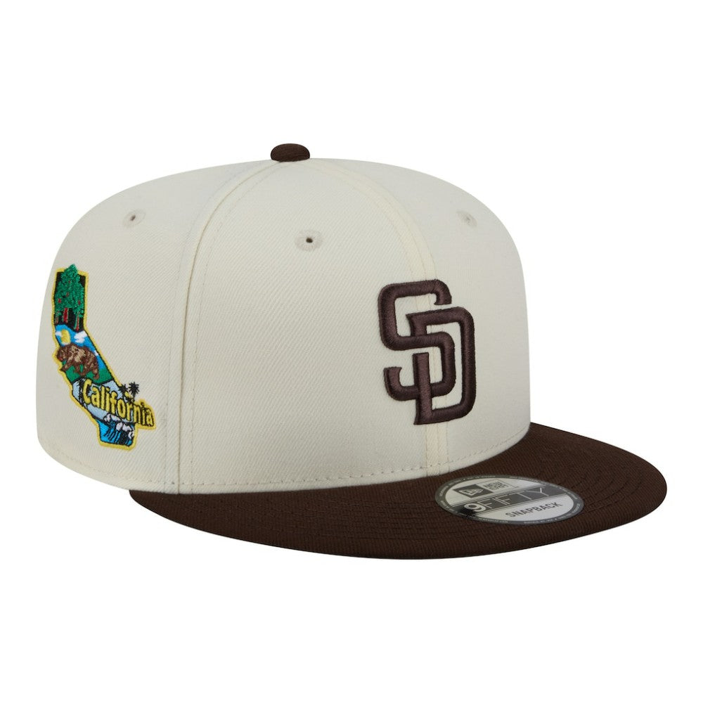 Cream/Brown San Diego Padres New Era Localized 9FIFTY Snapback Hat