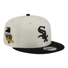 Cream/Black Chicago White Sox New Era Localized 9FIFTY Snapback Hat