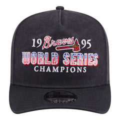 Navy Atlanta Braves New Era 1995 World Series Champions Historic 9FIFTY A-Frame Snapback Hat