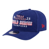 Royal Texas Rangers New Era 2023 World Series Champions Historic 9FIFTY A-Frame Snapback Hat