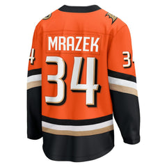 NHL Petr Mrazek Anaheim Ducks Fanatics Home Breakaway Jersey