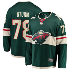 NHL Nico Sturm Minnesota Wild Fanatics Home Breakaway Jersey
