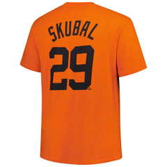 Orange Tarik Skubal Detroit Tigers Fanatics Big & Tall Name & Number T-Shirt