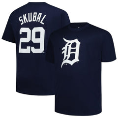 Navy Tarik Skubal Detroit Tigers Fanatics Big & Tall Name & Number T-Shirt