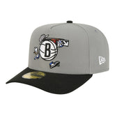 New Era Brooklyn Nets Injection Cartoon Logo A-Frame 59FIFTY Fitted Hat
