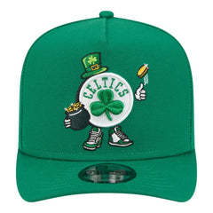 New Era Boston Celtics Injection Cartoon Logo A-Frame 9FIFTY Adjustable Hat