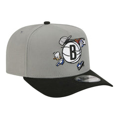 New Era Brooklyn Nets Injection Cartoon Logo A-Frame 9FIFTY Adjustable Hat