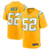 Khalil Mack Alternate Charger Power Game Player Jersey - Los Angeles Chargers Jerseys