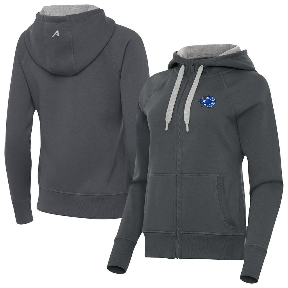 Orlando Magic Antigua Women's New Logo Victory Full-Zip Hooded Sweatshirt