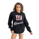 Gameday Couture Women's Oversized Long Sleeve T-Shirt - New York Giants T-shirts