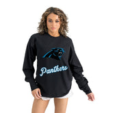 Gameday Couture Women's Oversized Long Sleeve T-Shirt - Carolina Panthers T-shirts