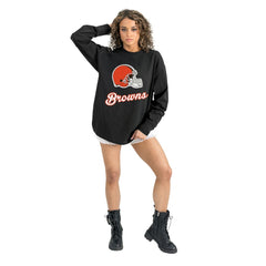 Gameday Couture Women's Oversized Long Sleeve T-Shirt - Cleveland Browns T-shirts