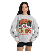 Gameday Couture Women's Resilience Relaxed Rhinestone Pullover Sweatshirt - Kansas City Chiefs Pullover