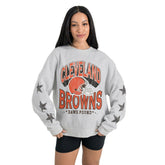 Gameday Couture Women's Resilience Relaxed Rhinestone Pullover Sweatshirt - Cleveland Browns Pullover