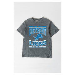 Gameday Couture Women's Oversized Classic Grind Washed T-Shirt - Detroit Lions T-shirts
