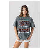 Gameday Couture Women's Oversized Classic Grind Washed T-Shirt - Denver Broncos T-shirts