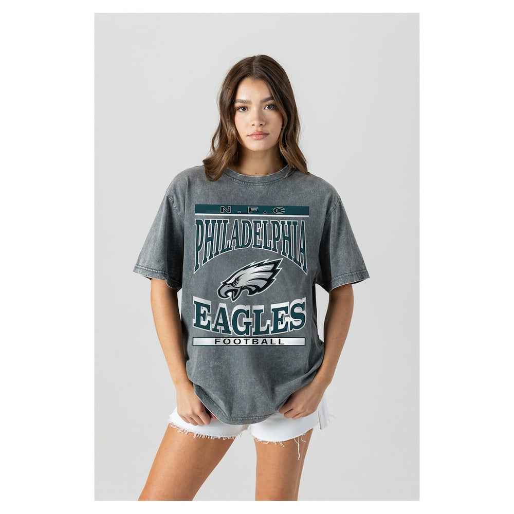 Gameday Couture Women's Oversized Classic Grind Washed T-Shirt - Philadelphia Eagles T-shirts