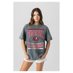 Gameday Couture Women's Oversized Classic Grind Washed T-Shirt - Tampa Bay Buccaneers T-shirts