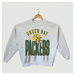 Gameday Couture Women's Fierce Focus Premium Oversized Fleece Pullover Sweatshirt - Green Bay Packers Pullover