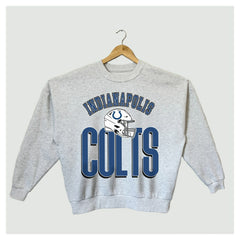 Gameday Couture Women's Fierce Focus Premium Oversized Fleece Pullover Sweatshirt - Indianapolis Colts Pullover