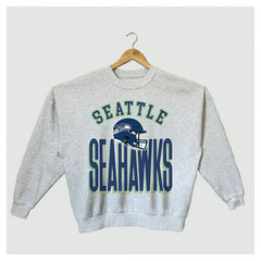 Gameday Couture Women's Fierce Focus Premium Oversized Fleece Pullover Sweatshirt - Seattle Seahawks Pullover