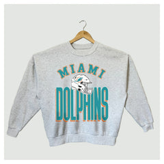 Gameday Couture Women's Fierce Focus Premium Oversized Fleece Pullover Sweatshirt - Miami Dolphins Pullover