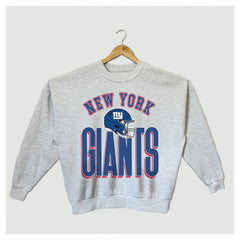 Gameday Couture Women's Fierce Focus Premium Oversized Fleece Pullover Sweatshirt - New York Giants Pullover