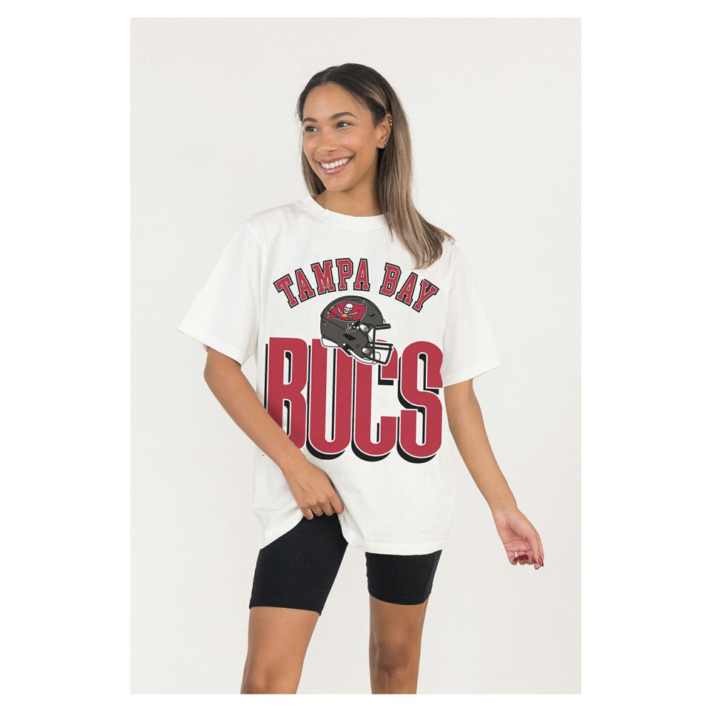 Gameday Couture Women's Oversized Classic Fierce Focus T-Shirt - Tampa Bay Buccaneers T-shirts