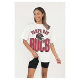Gameday Couture Women's Oversized Classic Fierce Focus T-Shirt - Tampa Bay Buccaneers T-shirts