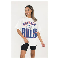 Gameday Couture Women's Oversized Classic Fierce Focus T-Shirt - Buffalo Bills T-shirts