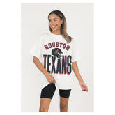 Gameday Couture Women's Oversized Classic Fierce Focus T-Shirt - Houston Texans T-shirts