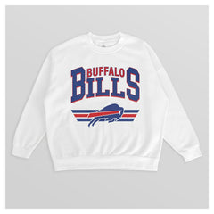 Gameday Couture Women's Swift Strike Premium Oversized Fleece Pullover Sweatshirt - Buffalo Bills Pullover