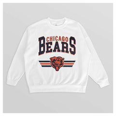 Gameday Couture Women's Swift Strike Premium Oversized Fleece Pullover Sweatshirt - Chicago Bears Pullover