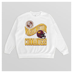 Gameday Couture Women's Oversized Hard Earned Premium Fleece Pullover Sweatshirt - Washington Commanders Pullover