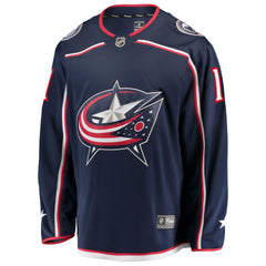 NHL Miles Wood Columbus Blue Jackets Fanatics Home Breakaway Jersey