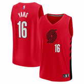 Fanatics Yang Hansen Portland Trail Blazers Fast Break Replica Jersey
